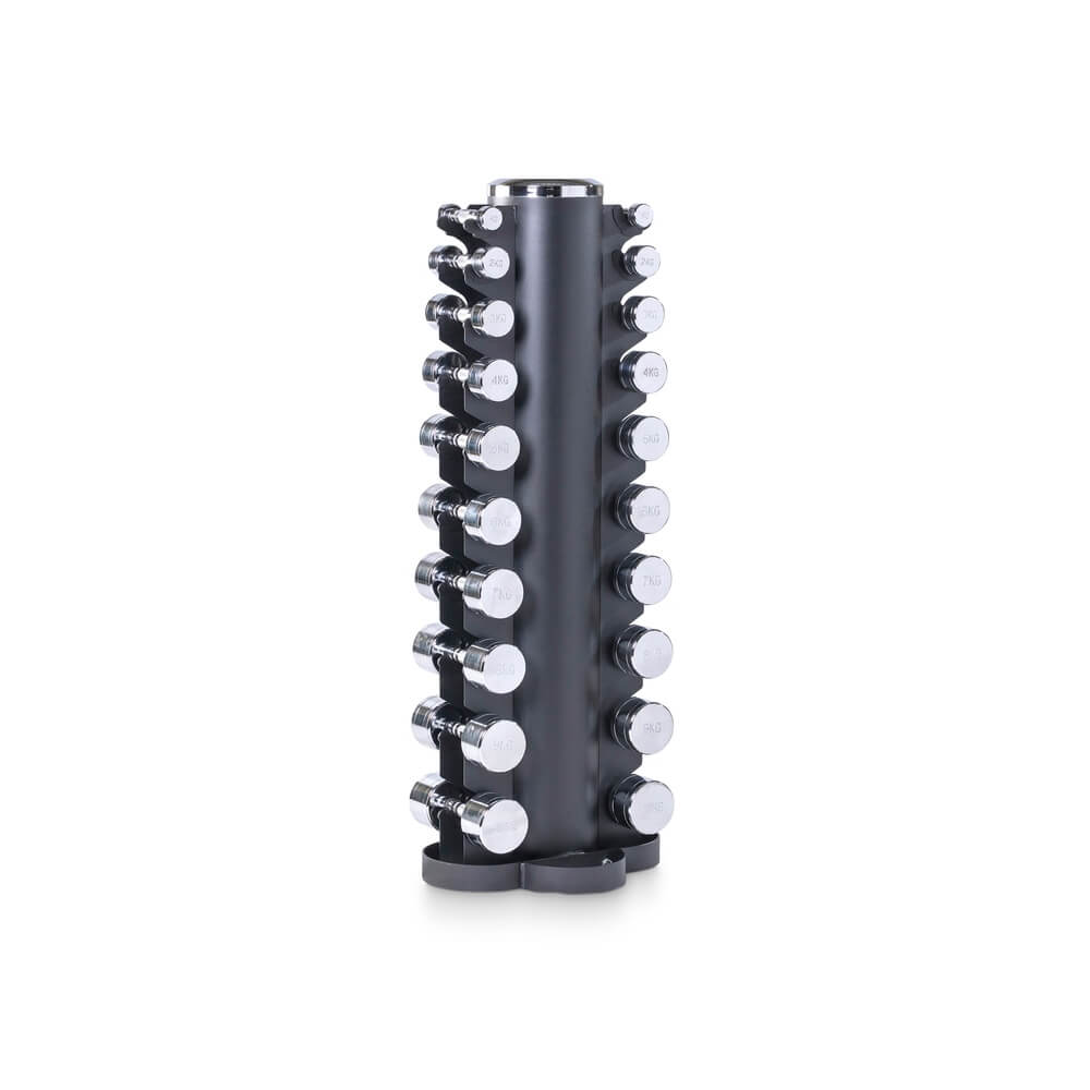 Chrom Hantelsatz 1-10 kg inklusive Ablage