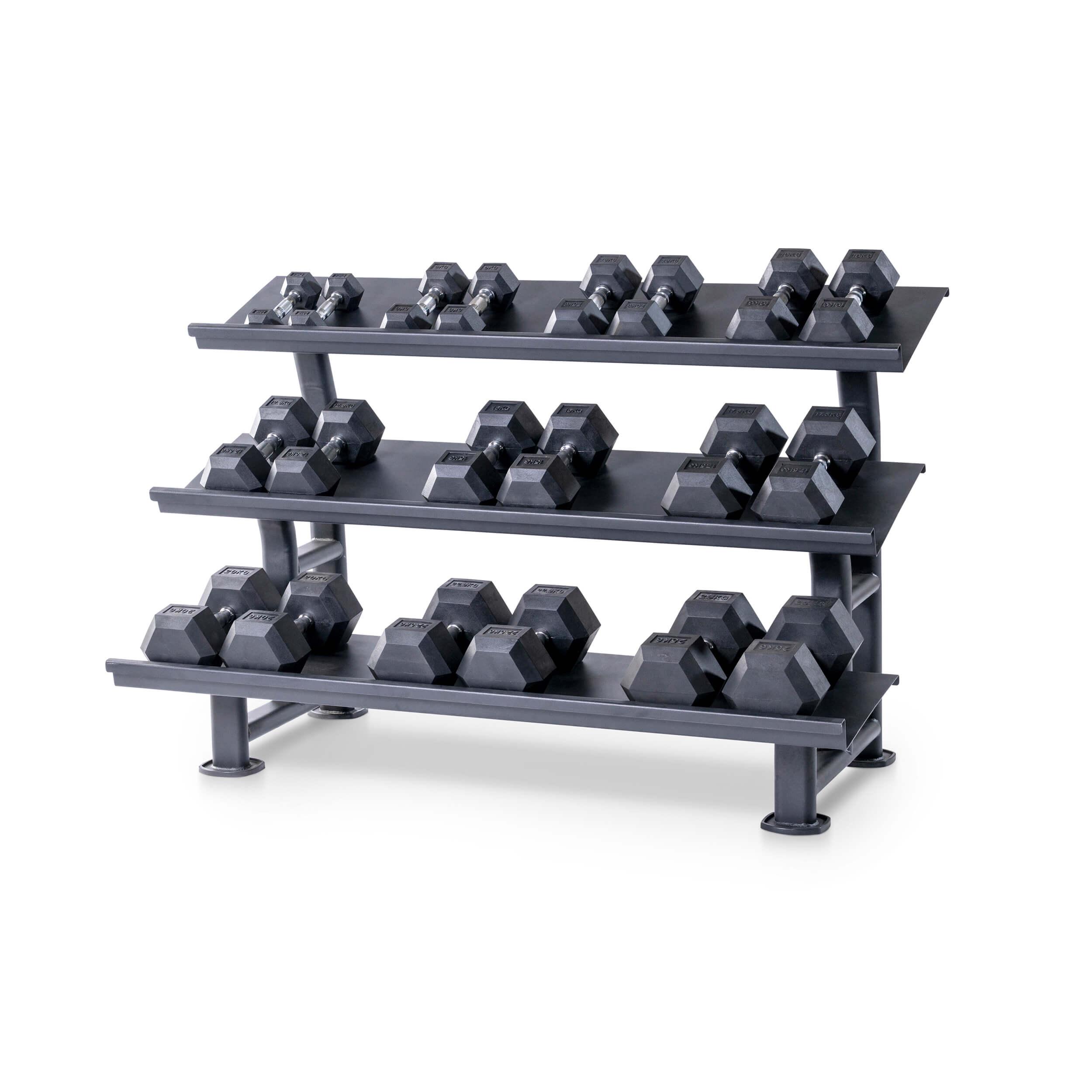 Hexagon Hantelsatz PU 3-Reihig – Bild 3