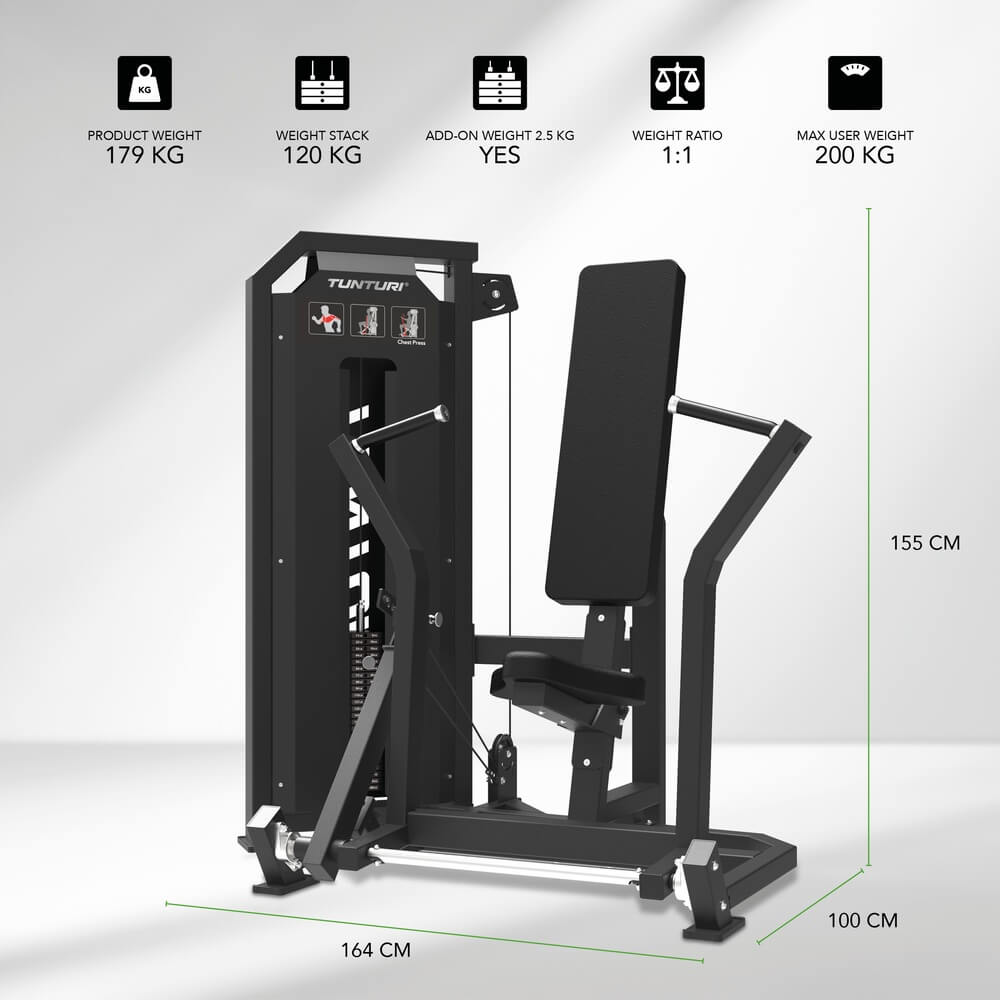 Tunturi Platinum Strength Chest Press Selectorized V-Series