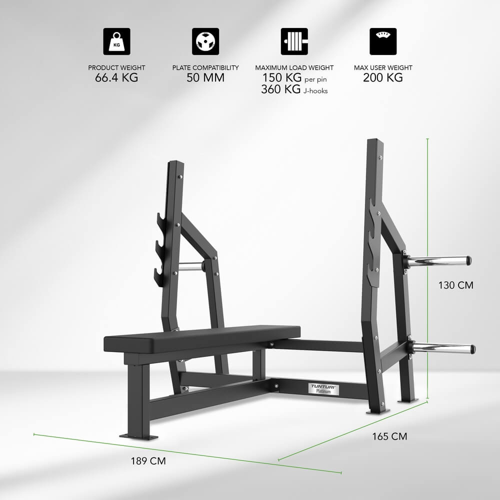 Tunturi Platinum Strength Horizontal Bench Press V-Series