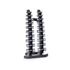 Chrom Hantelsatz 1-10 kg inklusive vertikaler Ablage