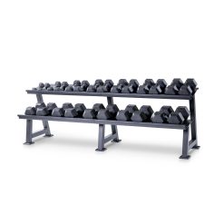 Hexagon Hantelsatz PVC 2-Reihig