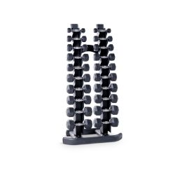 Hexagon Hantelsatz PVC 1-10 kg inklusive vertikaler Ablage (Profi)