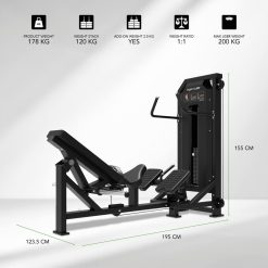 Tunturi Platinum Strength Hip Thrust Selectorized V-Series