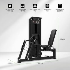 Tunturi Platinum Strength Seated Leg Press Selectorized V-Series