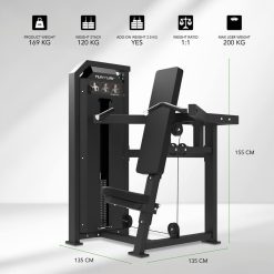 Tunturi Platinum Strength Shoulder Press Selectorized V-Series