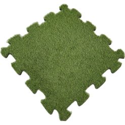 Kunstrasen mit Gummibeschichtung an der Unterseite